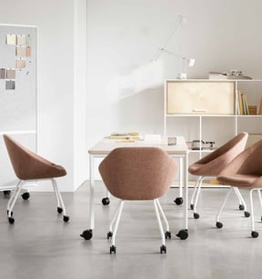 An NHS staff meeting room furnished by JPA