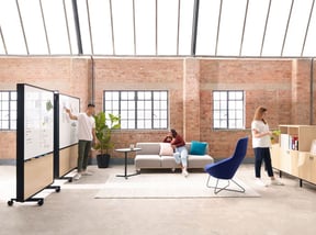 Flexible workspace with movable furniture, JPA Workspaces